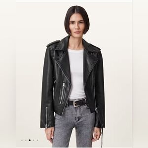 All Saints Balfern Leather Biker Jacket